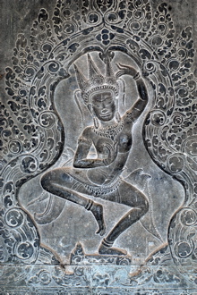 Dancing Aspara West Wall Angkor Wat
