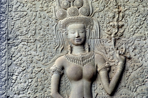 Angkor Wat Temple West Gate Relief