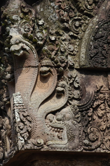 Nagas Design at The Library at Banteay Srei Angkor