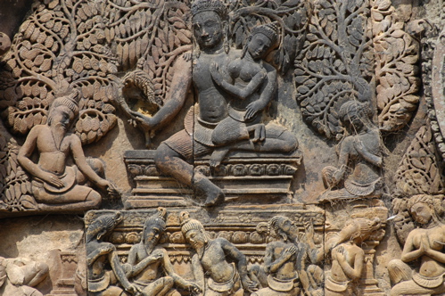 Banteay Srei red stone Shiva Depiction!